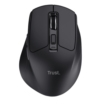 TRUST MOUSE WIRELESS RICARICABILE MULTICONNECT WL 2.4GHZ + 2x BT SILENT - 3200DPI - NIVEN - NERO