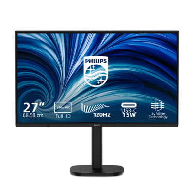 PHILIPS MONITOR 27 LED IPS FHD 16:9 4MS. REG ALTEZZA. VGA/DP/HDMI