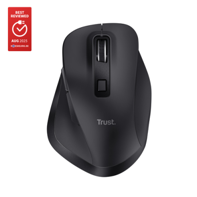 TRUST MOUSE WIRELESS RICARICABILE MULTICONNECT BT + WL 2.4GHZ - 2.400DPI - PLASTICA RICICLATA 50 -