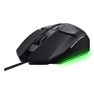TRUST MOUSE GAMING ILLUMINATO CABLATO 10.000DPI - 10.000Hz POLLING - GXT121 FELOX+ NERO