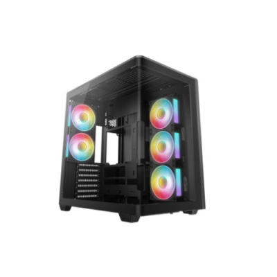 DEEPCOOL CASE MID TOWER CG590U 5F BLACK 5xARGB TG PANORAMICO