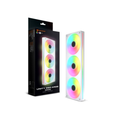 COUGAR VENTOLE CASE UNI360-FW TELAIO SINGOLO ARGB PWM WH