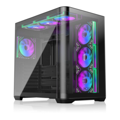 RAIJINTEK CASE M.TOWER ATREUS BT7 BLACK TG CURVED 7XEMF PWN 120 MMARGB