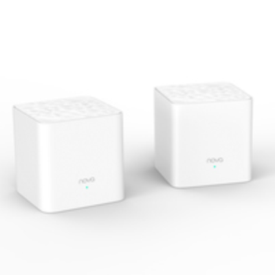 Tenda MESH WIFI nova MW3 2pack - 5GHz 867Mbps-2.4GHz 300Mbps-2P LAN 10/100Mbps per mesh-Seamless roaming-BF & MU-MIMO