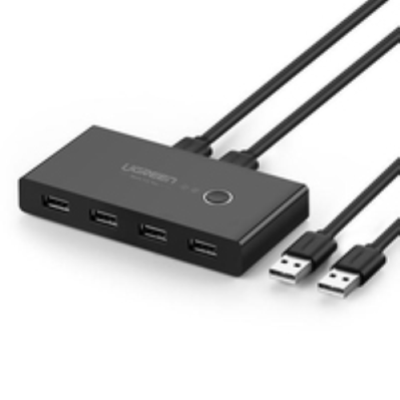 UGREEN Box Condivisione 2 PC in 4 periferiche USB 2.0