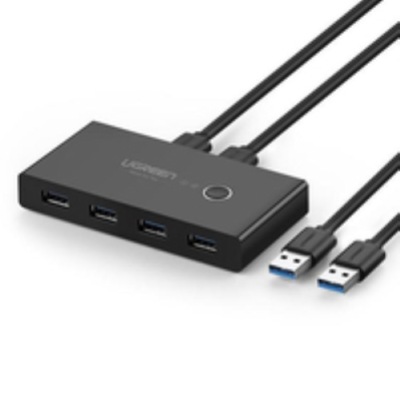 UGREEN Box Condivisione 2 PC in 4 periferiche USB 3.0