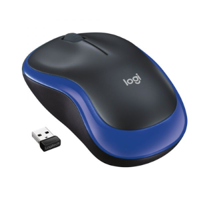 LOGITECH WIRELESS MOUSE M185 OTTICO. USB. COLORE BLU