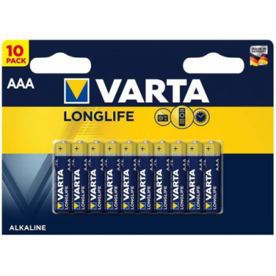 BATTERIA MINISTILO AAA 1.5V LR6 LONG LIFE 10PZ MEGAPACK