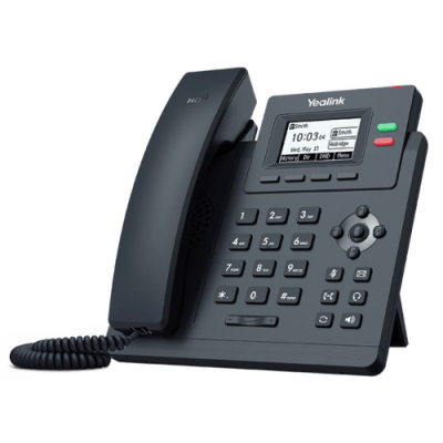 YEALINK TELEFONO VOIP 2XLAN GIGABIT POE. VOCE HD. DISPLAY MONOCROMATICO. 1XRJ9. 2 LINEE SIP
