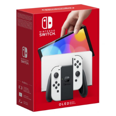 NINTENDO SWITCH + (OLED MODEL) WHIT E BIANCA OLED