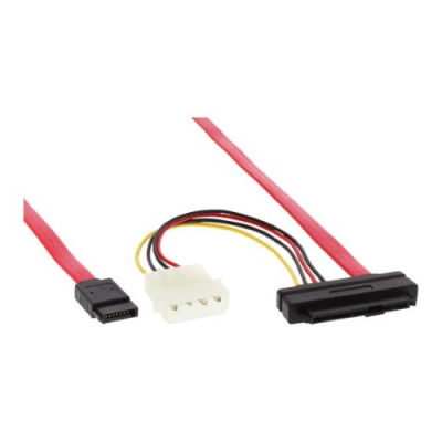 InLine Cavo da Controller SAS SFF-8482 maschio 29pin ?.25 alimentazione a 1xHDD SATA L-Form 7pin (single Targe). configurazion