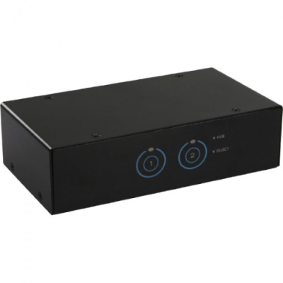 InLine KVM Switch. 2 porte. USB 3.0 VGA Audio. Hub USB 3.0. Kit cavi inclusi
