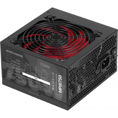 Mars Gaming MPIII750 ATX 750W. 80 Plus Bronze. Nero