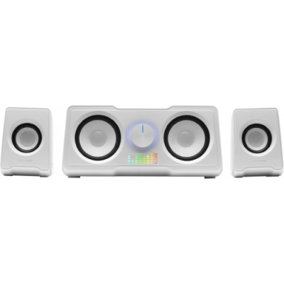 Mars Gaming Speakers MS22W Altoparlanti Gaming Compatti 2.2. RGB Flow - Bianco