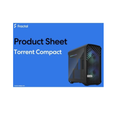 FRACTAL CASE MID TOWER TORRENT COMPACT RGB BLACK TG LIGHT TINT