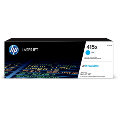 HP TONER 415X. CIANO LASERJET M454/M479. 6.000 PAG HP TONER 415X. CIANO LASERJET M454/M479. 6.000 PAG