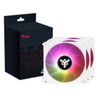 Kit 3x Ventola per case UW12 White - 12cm- ARGB Sync 5V 3pin- 4pin PWM- Senza fili