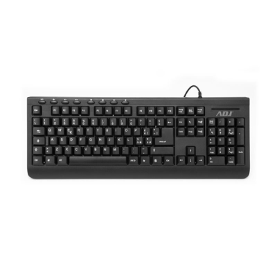 TASTIERA USB MULTIMEDIA PURE TA108 BK 113 TASTI PLUG&PLAY ADJ