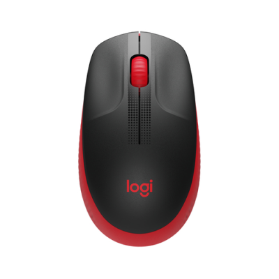 LOGITECH MOUSE WIRELESS M190 FULL-SIZE. OTTICO. USB. ROSSO