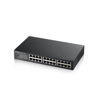 ZYXEL SWITCH UNMANAGED 24 PORTE GIGABIT. DESIGN SENZA VENTOLE. DESKTOP/RACK