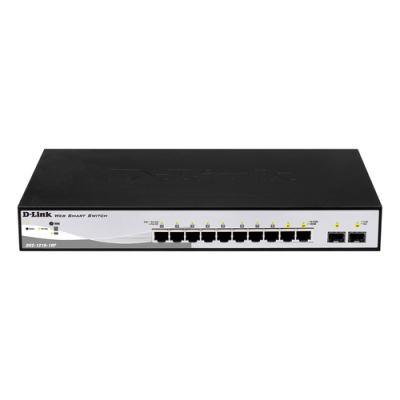 D-LINK SWITCH 10 PORTE DI CUI 8 PORTE GIGABIT POE + 2 PORTE SFP SMART+