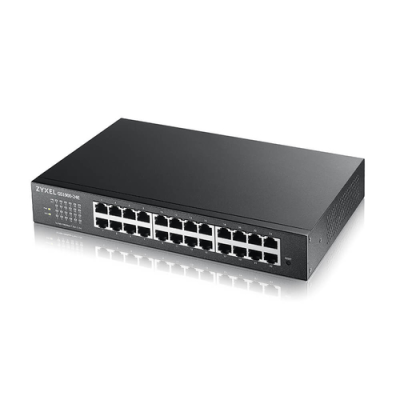 ZYXEL SWITCH MANAGED 24 PORTE GIGABIT. SUPPORTO IPV6. VLAN. DESIGN SENZA VENTOLE. DESKTOP/RACK