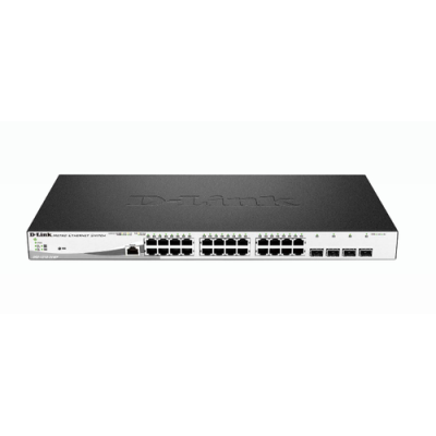 D-LINK SWITCH 24 PORTE GIGABIT POE + 4 PORTE SFP JUMBO FRAME 370W