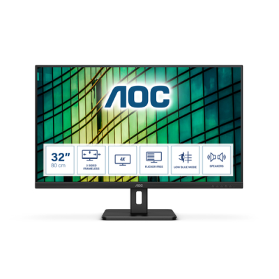 AOC MONITOR 31.5 LED MVA 16:9 4K UHD 4MS 350 CDM. DP/HDMI. MULTIMEDIALE