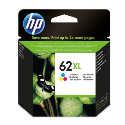 HP 62XL Tri-color Original Ink