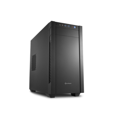 SHARKOON CASE S1000 MINI TOWER MICRO-ATX/MINI ITX. 4 SLOT. 2XUSB 3.0. 1X120 FRON 1X120 REAR. COLORE NERO