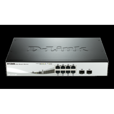 D-LINK SWITCH 8 PORTE GIGABIT POE + 2 PORTE SFP SMART MANAGED