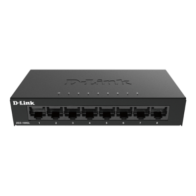 D-LINK SWITCH 8 PORTE GIGABIT ETHERNET METAL HOUSING UNMANAGED SWITCH