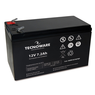 TECNOWARE POWER BATTERY 12V 7.2AH FASTON 6.3 MM