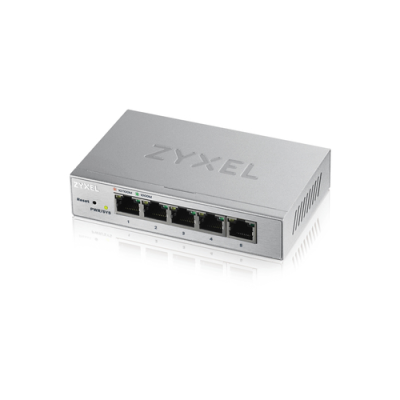 ZYXEL SWITCH UNMANAGED PLUS 5 PORTE GIGABIT. EASY MANAGEMENT PER VLAN. QoS. DESIGN SENZA VENTOLE. DESKTOP