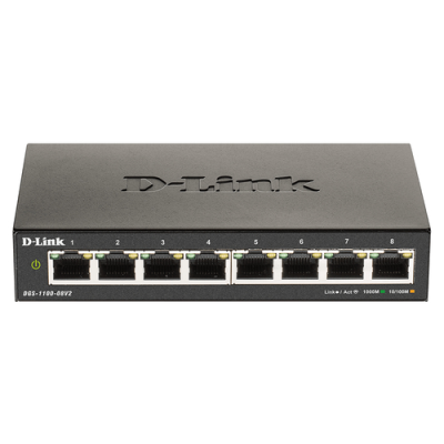 D-LINK SWITCH 8 PORTE GIGABIT SMART MANAGED