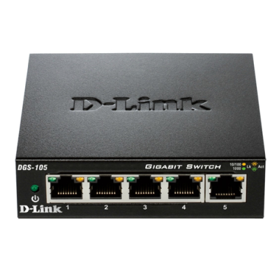 D-LINK SWITCH 5 PORTE GIGABIT CASE METALLICO