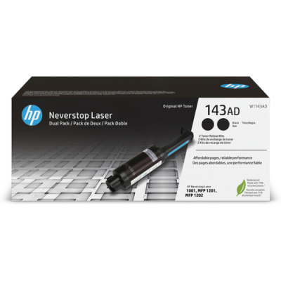 HP TONER NERO 143A RICARICA PER PER NEVERSTOP 1001NW / 1201N/ 1202 NW. DUAL PACK