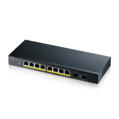 ZYXEL SWITCH MANAGED 8 PORTE GIGABIT POE 70W. 2XSFP. DESIGN SENZA VENTOLE. DESKTOP