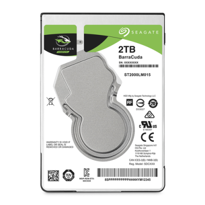SEAGATE HDD GUARDIAN BARRACUDA 2TB 2.5 5400RPM SATA 6GB/S BUFFER 128MB