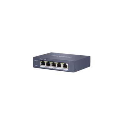 HIKVISION SWITCH 4 PORT GIGABIT UNMANAGED POE SWITCH 1 GIGABIT RJ45 UPLINK PORT. 802.3AF/AT/BT. POR
