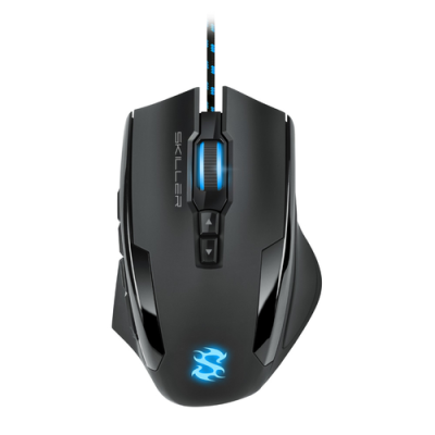 SHARKOON MOUSE GAMING SKILLER-SGM1. 1600 DPI. RGB. 6 TASTI CONFIGURABILI. USB. 1.8MT
