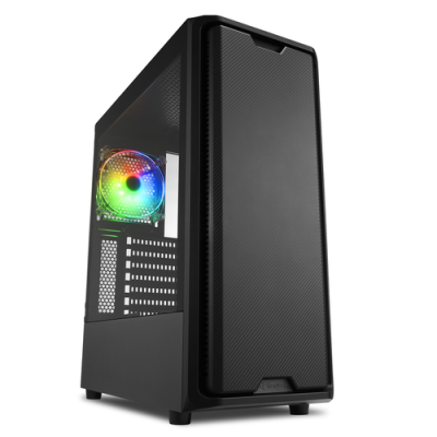 SHARKOON CASE SK3 RGB ATX 7 SLOT ESPANSIONE. PANNELLO FRONTALE VETRO TEMPERATO. 2 PORTE. 3XUSB2.0/3.