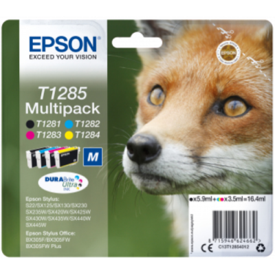 EPSON CART INK MULTIPACK T128 (NERO. CIANO. MAGENTA. GIALLO). SERIE M VOLPE