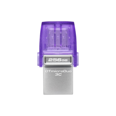 PEN DRIVE 3.2 256GB MICRO DUO 3C TYPE-C/TYPE-A 200MB/S KINGSTON