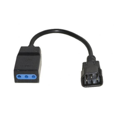 CAVO X UPS IEC C14-10A M/F 0.2MT IEC MASCHIO TRIPOLARE FEMMINA