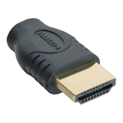InLine Adattatore HDMI 19pin Type-A maschio a HDMI Micro Type-D femmina. pin dorati