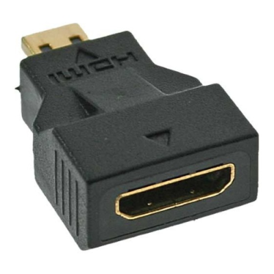 InLine Adattatore HDMI Mini Type-C femmina a HDMI Micro Type-D maschio. pin dorati
