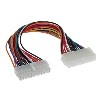 InLine Cavo prolunga alimentazione interna da alimentatore 24pin maschio a Mainboard 24pin femmina. 45cm