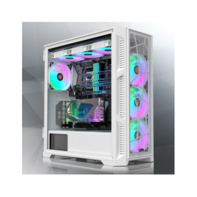 RAIJINTEK CASE M.TOWER PONOS ULTRA WHITE TG4 ARGB FAN*4 TYPE C USB3.0