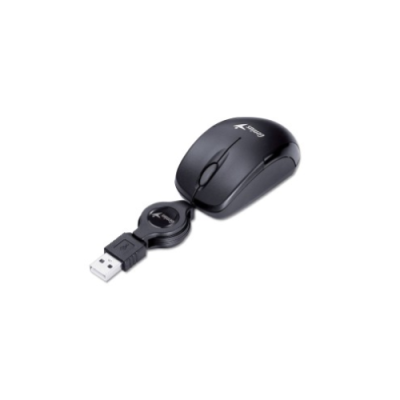 GENIUS MOUSE USB MICRO TRAVELER V2 FILO RETRATTILE BLACK